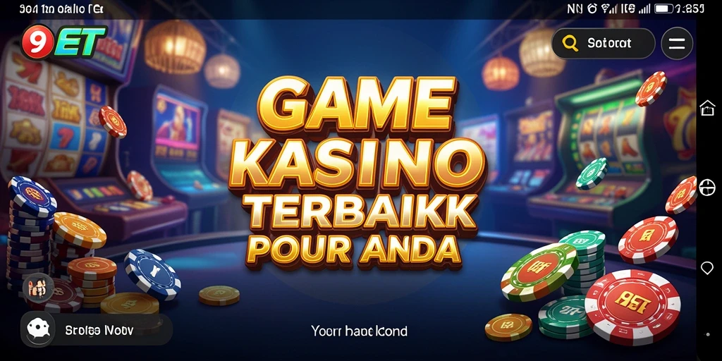 Tampilan grafis menakjubkan dari gameplay Kasino di 9ET.