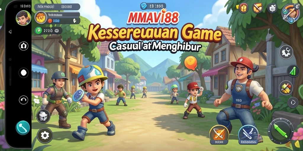 Tangkapan layar gameplay AMAVI88 dengan grafis yang ceria dan interaktif.