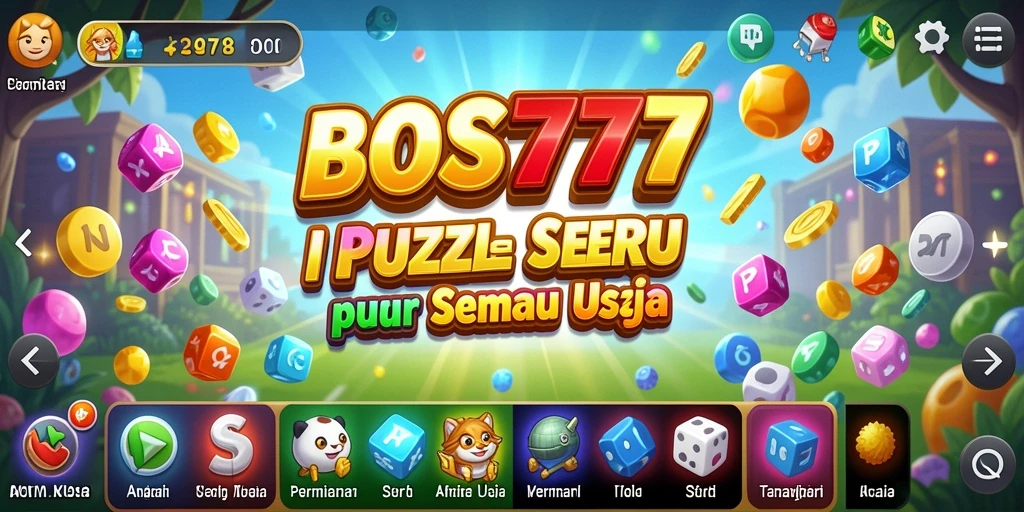 Screenshot tampilan gameplay BOS777 yang penuh teka-teki.
