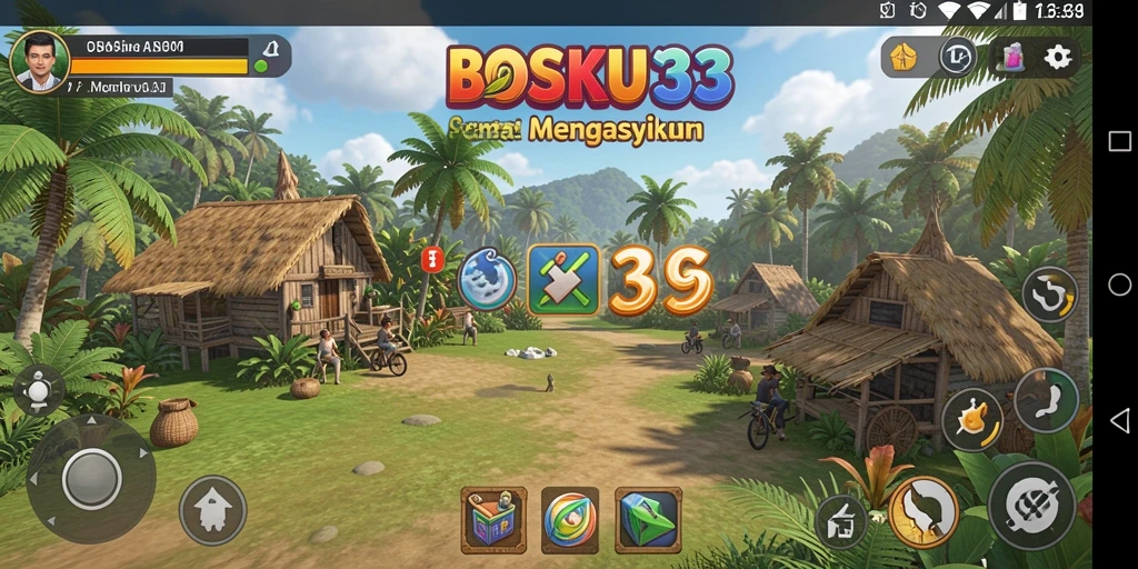Tampilan gameplay BOSKU33 yang ceria dan mengasyikkan.