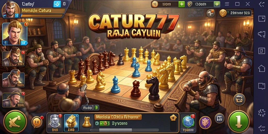 Tampilan gameplay CATUR777 yang menantang dan menarik.