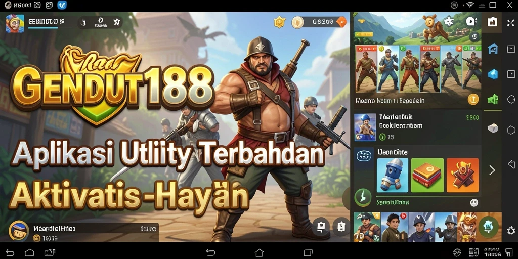 Screenshot GENDUT188 menampilkan antarmuka aplikasi Utility yang intuitif.
