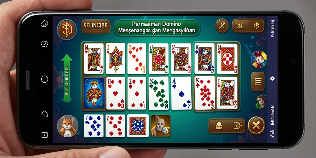 Tampilan gameplay menarik dari KELINCI88 yang memikat para pemain Domino.