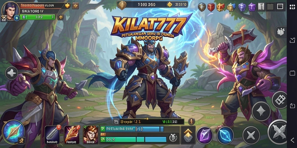 Screenshot gameplay menarik KILAT777 dengan berbagai karakter.