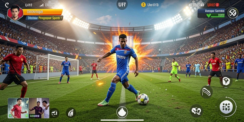 Gameplay seru UH77 dengan grafis olahraga yang menarik.