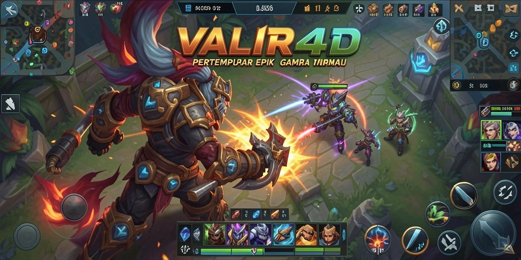 Tampilan gameplay seru dan mendebarkan di VALIR4D.