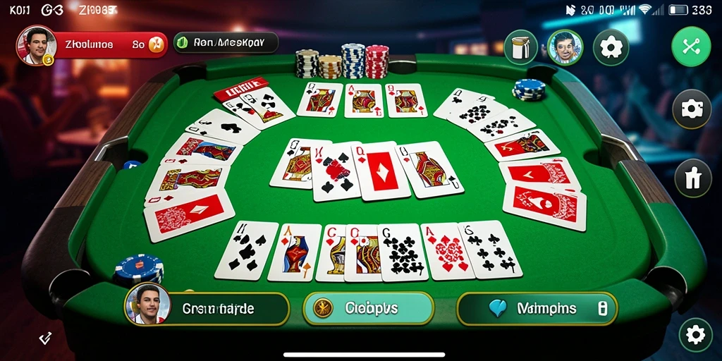 Tampilan gameplay Gaple yang menarik di ZK3.